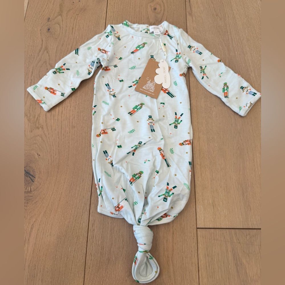 Nutcracker Print baby knotted gown Angel Dear